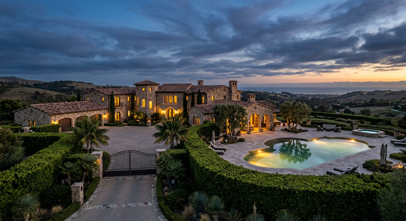 Gated luxury estates in Calabasas