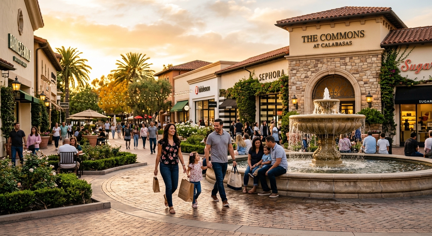 The Commons outdoor shopping center in Calabasas
