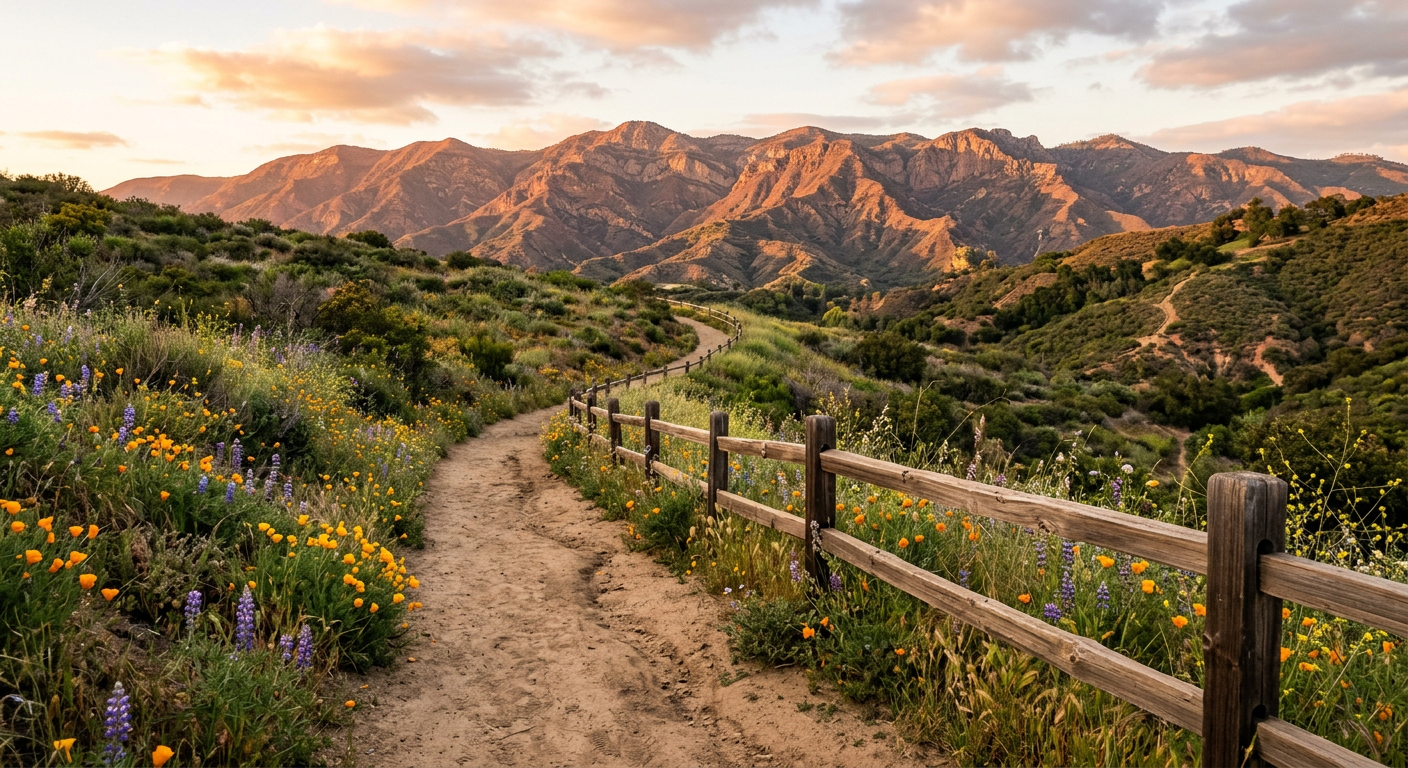 Rolling hills and natural landscape in Hidden Hills