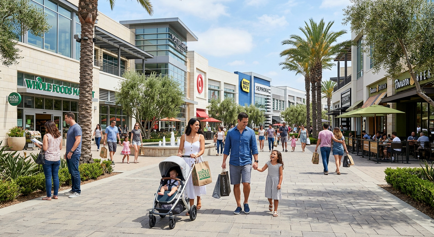 Porter Ranch Town Center shopping area