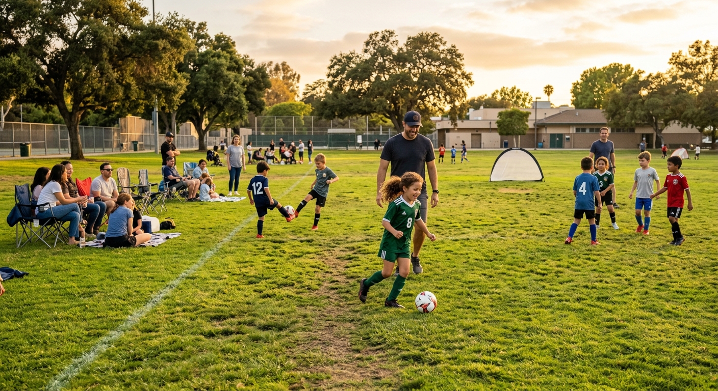 Green spaces and walking paths in Tarzana