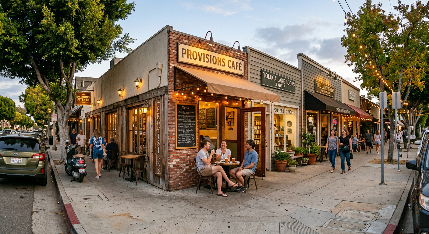 Boutiques on Riverside Drive in Toluca Lake