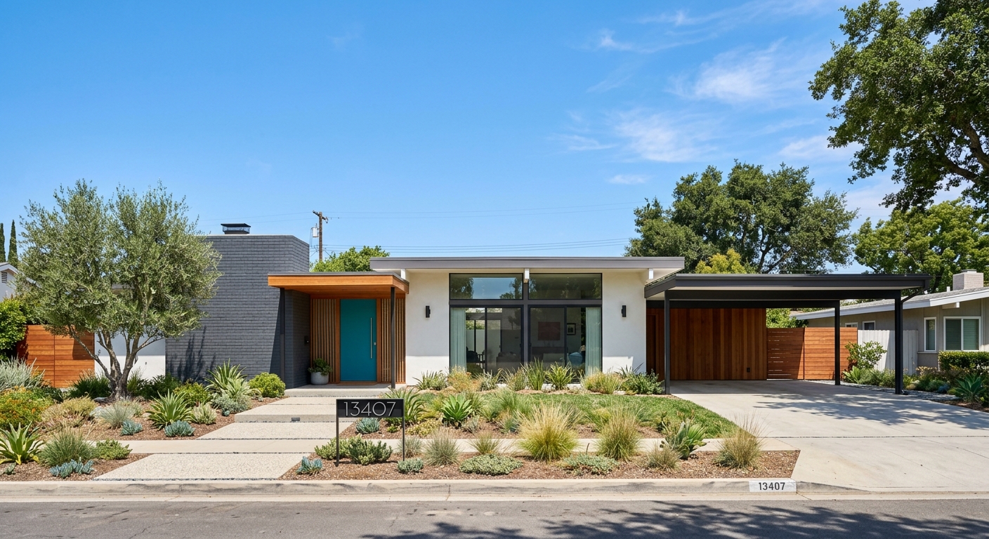 Mid-century homes and duplexes in Valley Glen