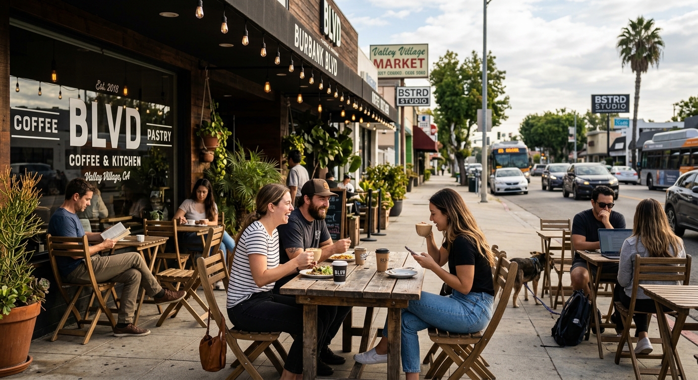 Local shops near Magnolia Boulevard in Valley Village
