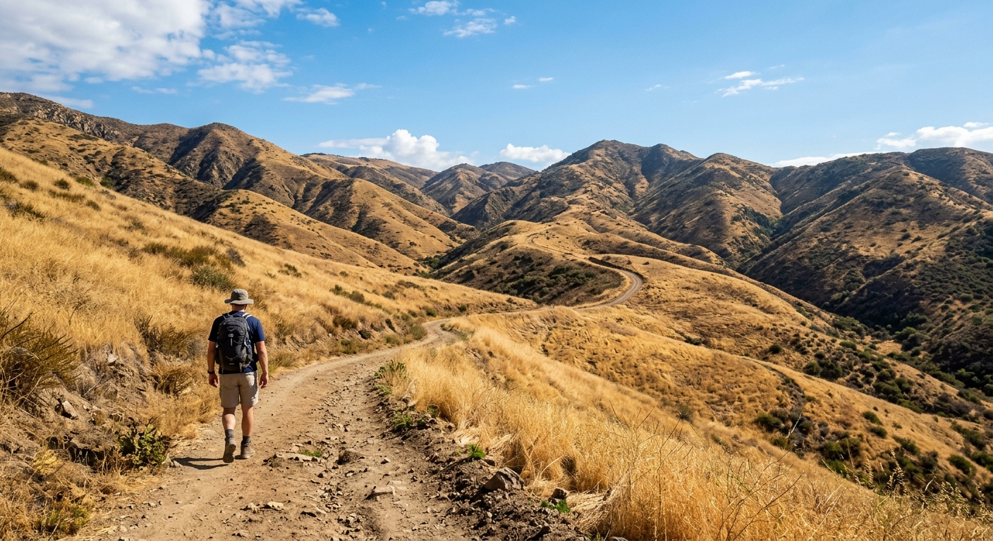 Topanga State Park trails near Woodland Hills